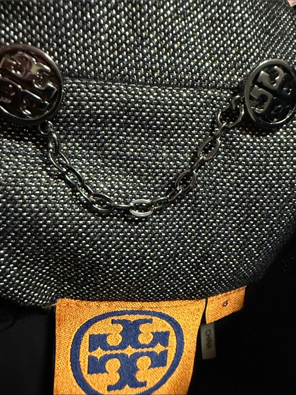 WOW POSHMARK - Authentic Tory Burch NWOT Sparkling Silver Black Blazer